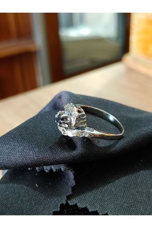 Vintage Tasarım Safir Taşlı Yüzük