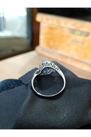 Vintage Tasarım Safir Taşlı Yüzük