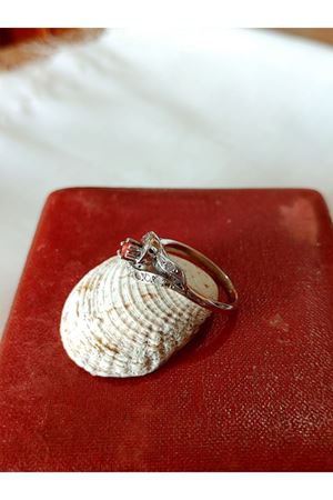 Vintage Tasarım Yakut Taşlı Yüzük