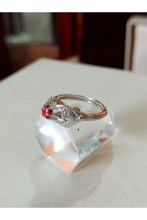 Vintage Tasarım Yakut Taşlı Yüzük