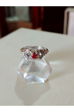 Vintage Tasarım Yakut Taşlı Yüzük