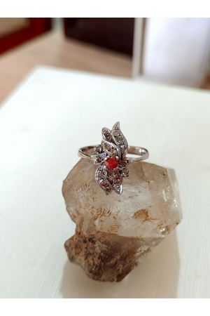 Vintage Tasarım Yakut Taşlı Yüzük