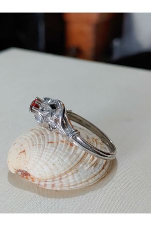 Vintage Tasarım Yakut Taşlı Yüzük