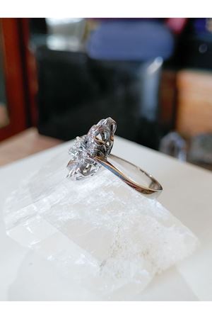 Vintage Tasarım Pırlanta Taşlı Yüzük