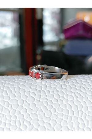 Vintage Tasarım Yedi Taşlı Yakut Yüzük
