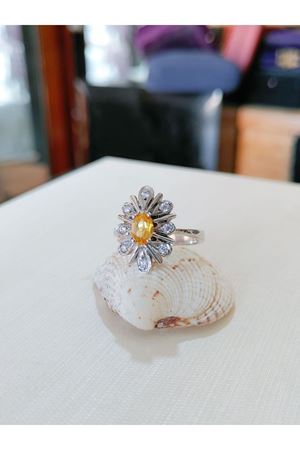 Vintage Tasarım Topaz Taşlı Catty Yüzük