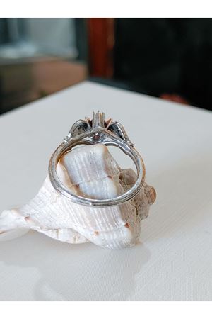 Vintage Tasarım Yakut Taşlı Yüzük