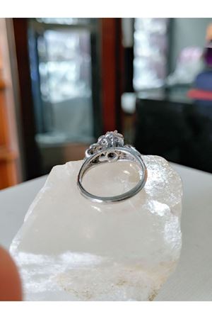 Vintage Tasarım Zümrütlü Salyangoz Yüzük