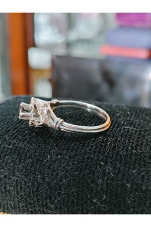 Vintage Tasarım Safir Taşlı Yüzük