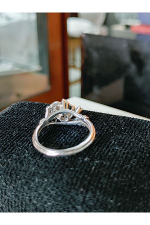 Vintage Tasarım Safir Taşlı Yüzük