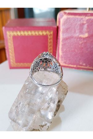 Vintage Tasarım Pırlanta Taşlı Kazayağı Yüzük