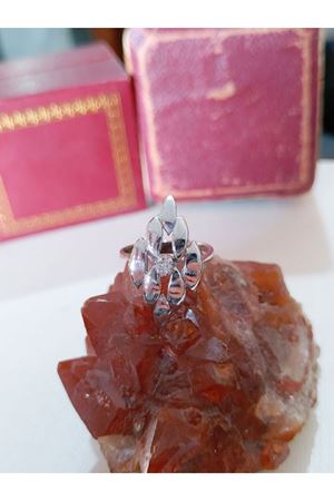 Vintage Tasarım Pırlanta Taşlı Yüzük