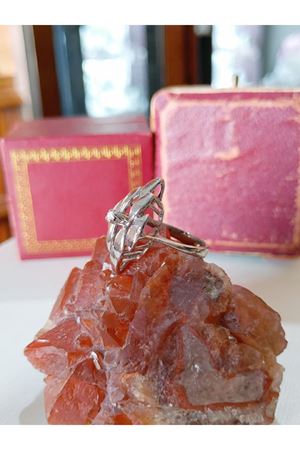 Vintage Tasarım Pırlanta Taşlı Yüzük