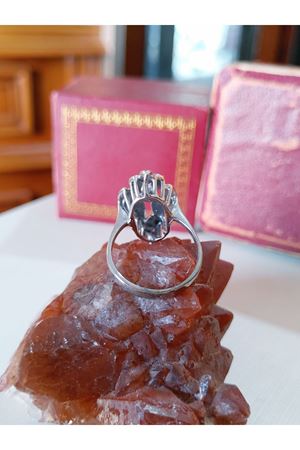 Vintage Tasarım Pırlanta Taşlı Yüzük