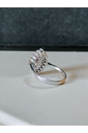 Vintage Tasarım Pırlanta ve Safir Taşlı Yüzük