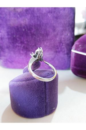 Vintage Tasarım Pırlanta,Ametist ve Yakut Taşlı Yüzük