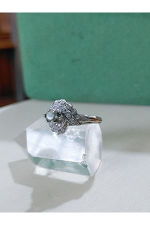 Vintage Tasarım Zümrütlü Salyangoz Yüzük