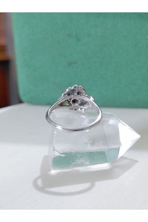 Vintage Tasarım Zümrütlü Salyangoz Yüzük