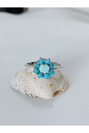 Vintage Tasarım Firuze Taşlı Yüzük