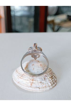 Vintage Tasarım Yakut ve Zümrüt  Taşlı Salkım Yüzük