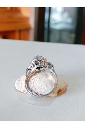 Vintage Tasarım Pırlanta Taşlı Salyangoz Yüzük