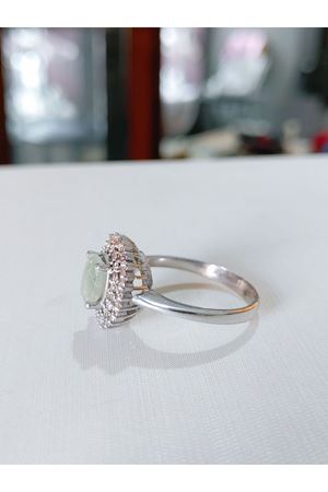 Vintage Tasarım Pırlanta ve Zümrüt Taşlı Yüzük