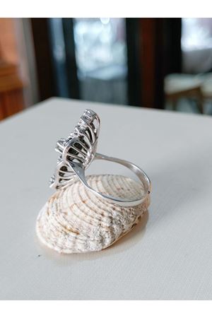 Vintage Tasarım Pırlanta Taşlı Mekik Yüzük