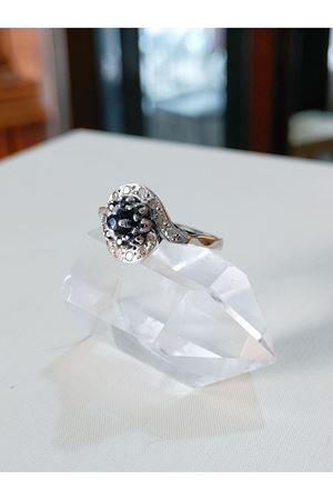 Vintage Tasarım Pırlanta ve Safir Taşlı Salyangoz Yüzük