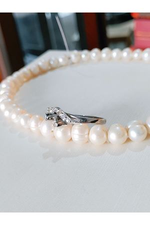 Vintage Tasarım Pırlanta ve Safir Taşlı Yüzük