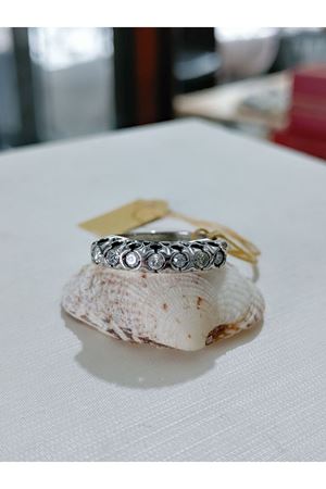 Vintage Tasarım Pırlanta 7 Taşlı Alyans Yüzük