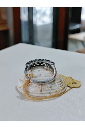 Vintage Tasarım Pırlanta 7 Taşlı Alyans Yüzük