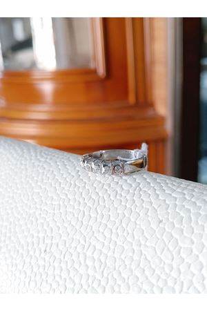  Vintage Tasarım Pırlanta 7 Taşlı Alyans Yüzük 2