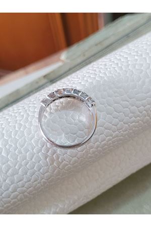  Vintage Tasarım Pırlanta 7 Taşlı Alyans Yüzük 2