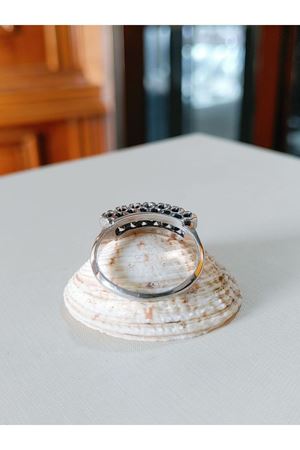 Vintage Tasarım Pırlanta 7 Taşlı Alyans Yüzük 3