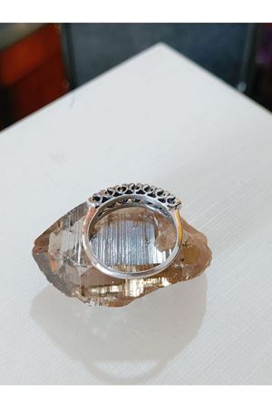 Vintage Tasarım Pırlanta 7 Taşlı Alyans Efektli Yüzük-3