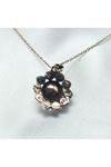 Antika Elmas Gül Modeli Kolye
